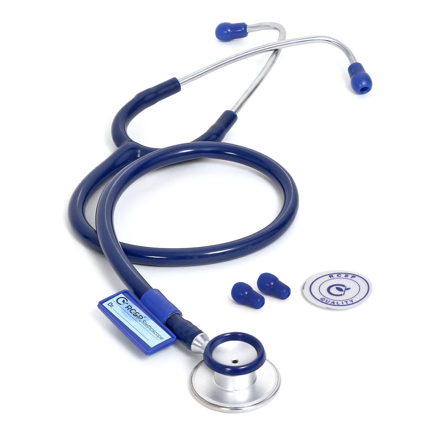 RCSP Stethoscope for Medical Students and Doctors | Micro Plus Acoustic Waterproof Lightweight | Chest Piece with Flexible Latex Free Tube & Soft Sealing Ear Knobs, Purple