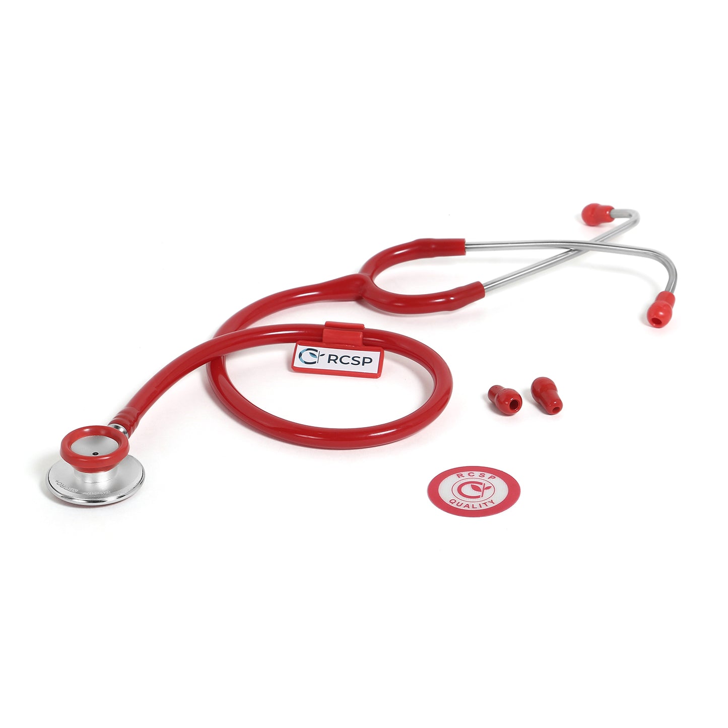 RCSP Stethoscope for Medical Students and Doctors | Micro Plus Acoustic Waterproof Lightweight | Chest Piece with Flexible Latex Free Tube & Soft Sealing Ear Knobs, Purple