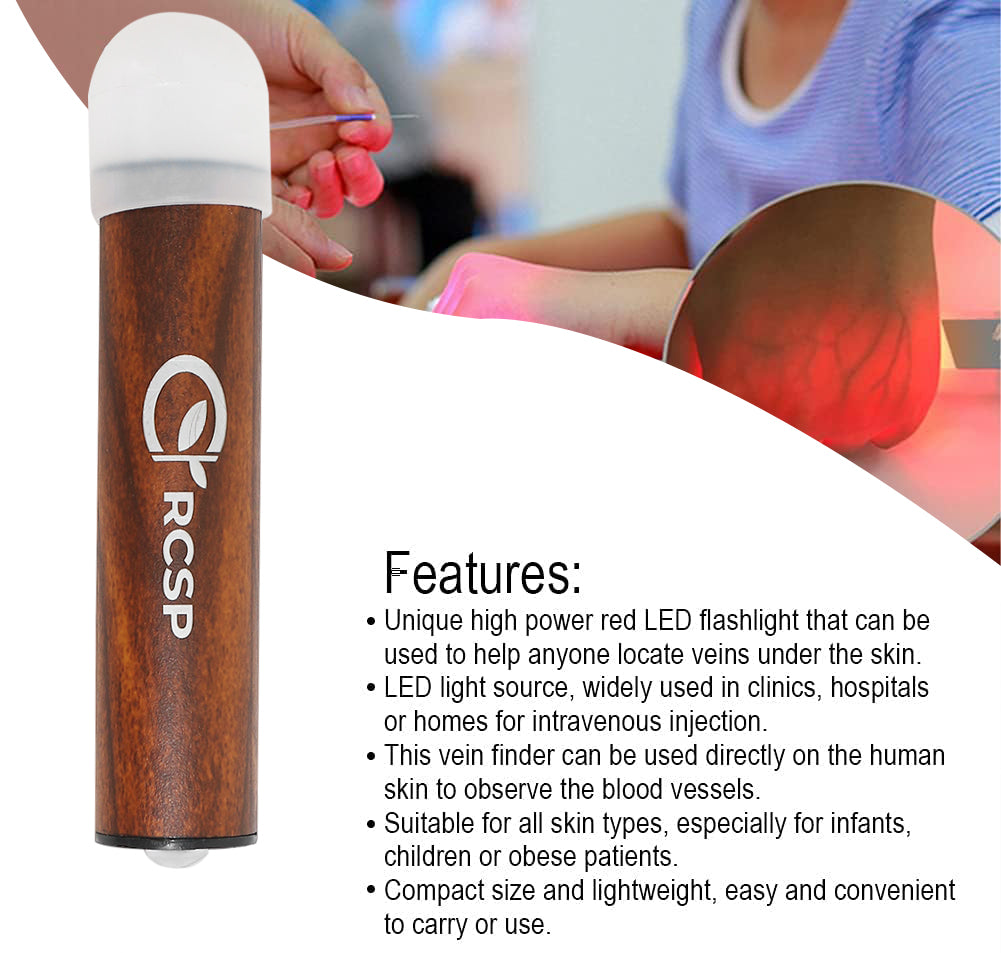 RCSP Vein Finder Device for Doctors Pediatric Portable & Rechargeable Vein Locator Torch  (Brown, 12 cm, Rechargeable)