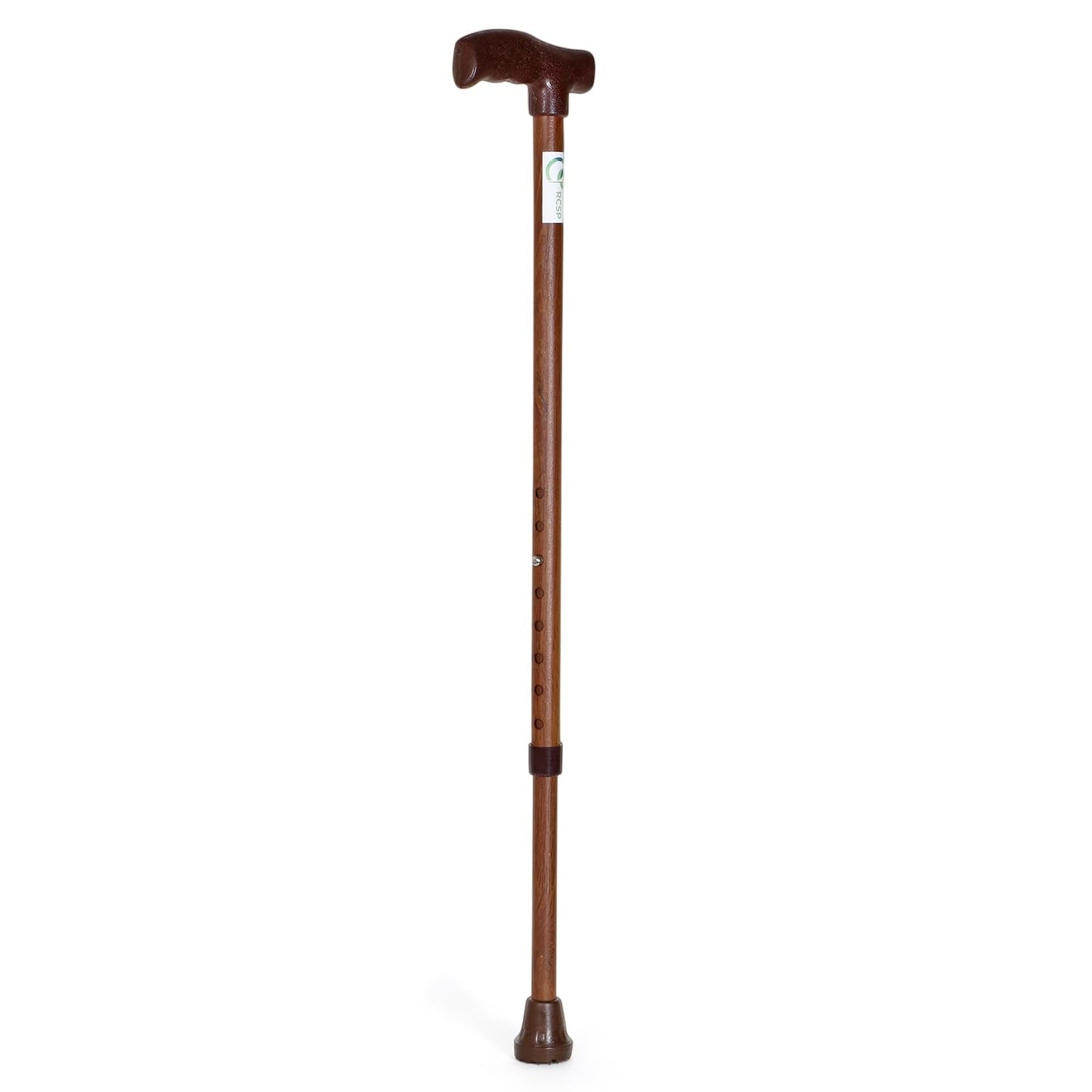 RCSP Walking Stick with Adjustable Hight Level for Old People, Strong Heavyduty Walking Cane with Non Slip Rubber Tip Base Comfortable Hand Grip | Portable Balancing Cane for Men Women