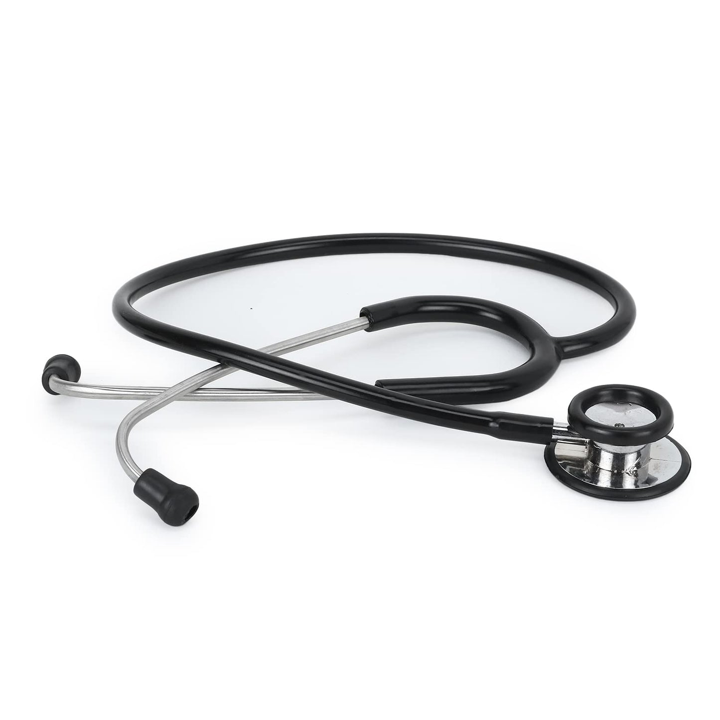 RCSP stethoscope for kids playing toys doctor ala black plastic body clear sound (BLACK)