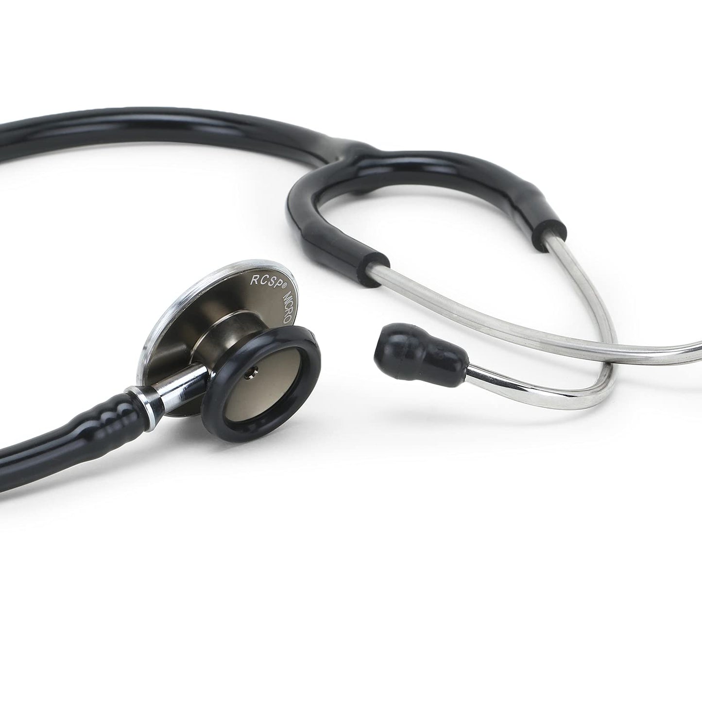 RCSP Acoustic Stethoscope for doctors and Medical students | light weight Aluminium Chest Piece with Flexible Jointless Tube & Soft Sealing Ear Knobs (MICRO BROWN)