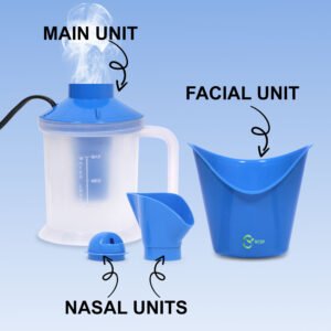 RCSP Vaporizer Steamer Helpful to Relief in Cough & Cold, Compact Durable Facial Steamer for Natural Glowing Skin, Nozzle Inhaler & Nose vaporizer machine with Elegant sleek looks (Blue)